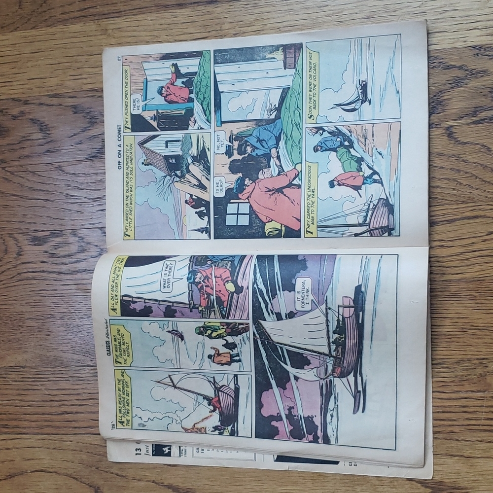 Vintage 60s Classics Illustrated No. 149 Off On A Comet Jules Verne Comic Book - Picture 8 of 16